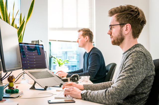 guys working at desk